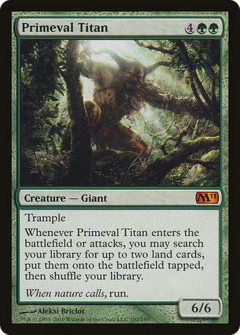 {R} Primeval Titan [Magic 2011][M11 192]