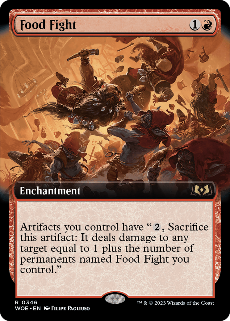 {@R} Food Fight (Extended Art) [Wilds of Eldraine][WOE 346]
