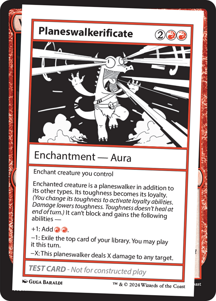 {C} Planeswalkerificate [Mystery Booster 2 Playtest Cards][MB2 PLAYTEST]