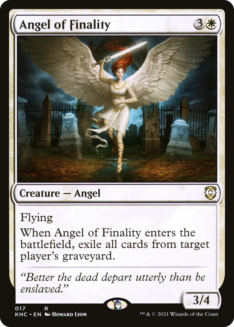 {R} Angel of Finality [Kaldheim Commander][KHC 017]