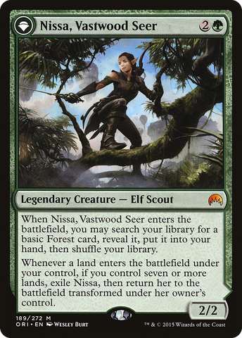 {R} Nissa, Vastwood Seer // Nissa, Sage Animist [Magic Origins][ORI 189]