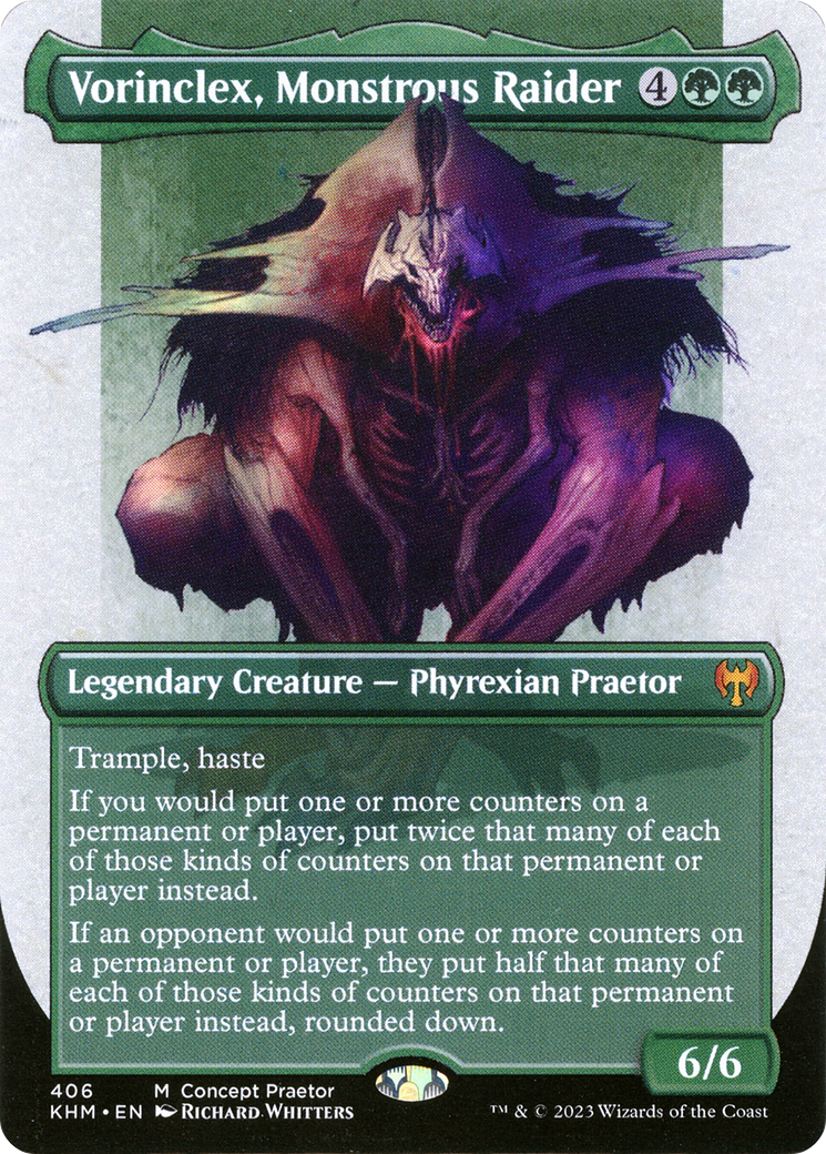 {R} Vorinclex, Monstrous Raider (Borderless Concept Preators) [Kaldheim][KHM 406]