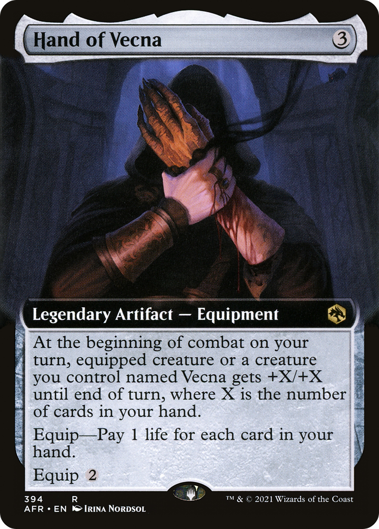 {R} Hand of Vecna (Extended Art) [Dungeons & Dragons: Adventures in the Forgotten Realms][AFR 394]