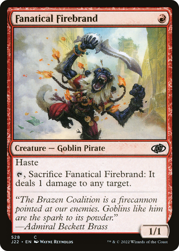 {C} Fanatical Firebrand [Jumpstart 2022][J22 528]
