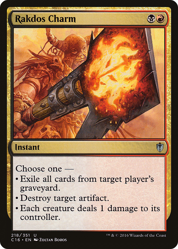 {C} Rakdos Charm [Commander 2016][C16 218]