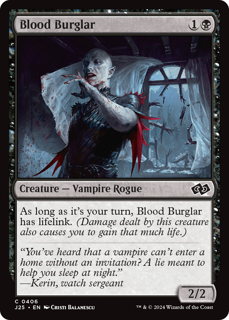 {C} Blood Burglar [Foundations Jumpstart][J25 406]