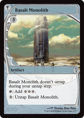 {C} Basalt Monolith (Future Sight) [Mystery Booster 2][MB2 217]