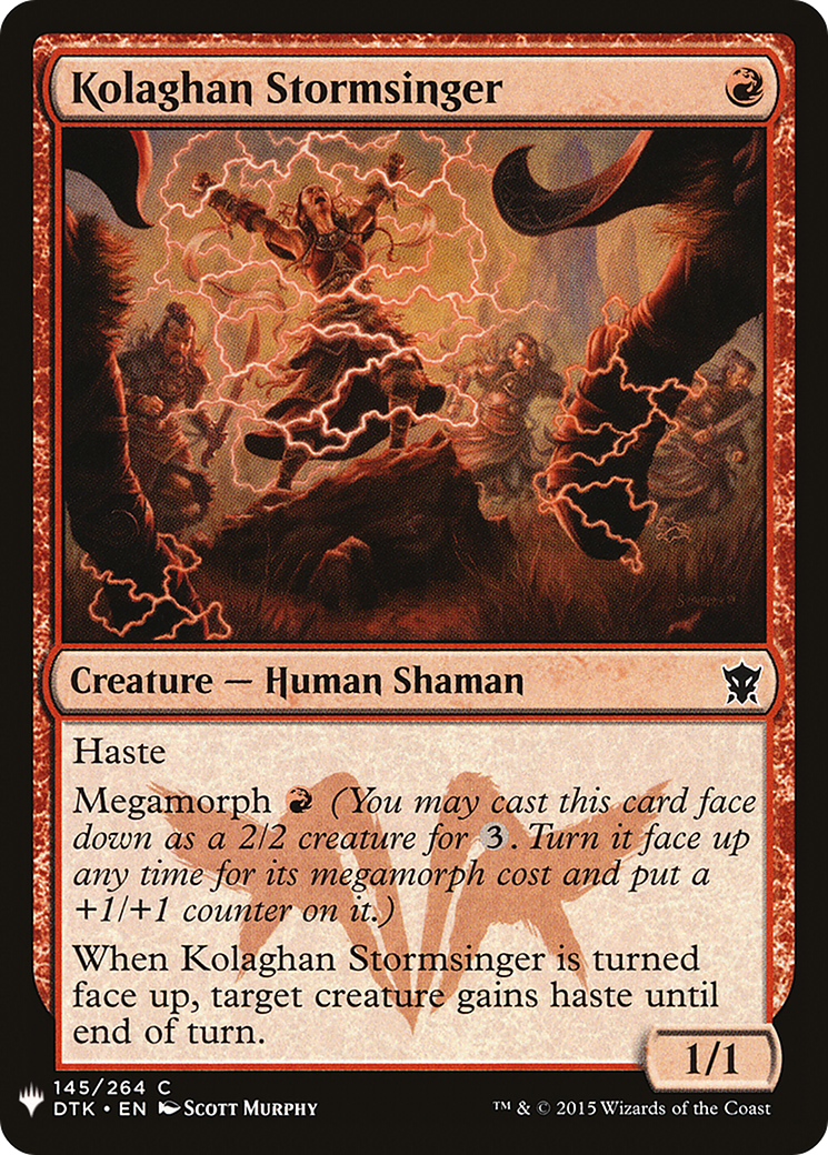 {C} Kolaghan Stormsinger [Mystery Booster][LS DTK 145]
