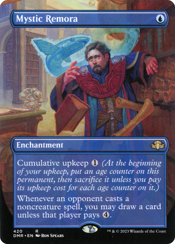 {R} Mystic Remora (Borderless Alternate Art) [Dominaria Remastered][DMR 420]