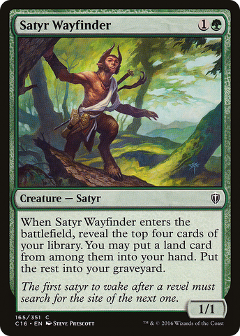{C} Satyr Wayfinder [Commander 2016][C16 165]