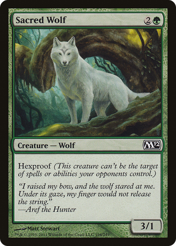 {C} Sacred Wolf [Magic 2012][M12 194]