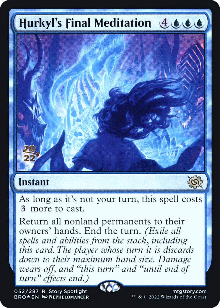 {R} Hurkyl's Final Meditation [The Brothers' War: Prerelease Promos][PR BRO 052]