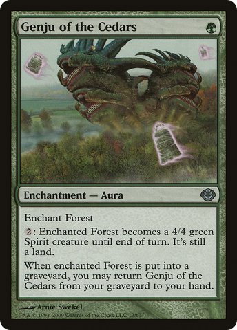 {C} Genju of the Cedars [Duel Decks: Garruk vs. Liliana][DDD 013]