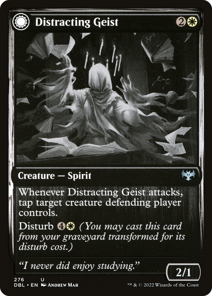 {C} Distracting Geist // Clever Distraction [Innistrad: Double Feature][DBL 276]