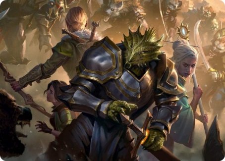 {A} You Come to the Gnoll Camp Art Card [Dungeons & Dragons: Adventures in the Forgotten Realms Art Series][AAFR 042]