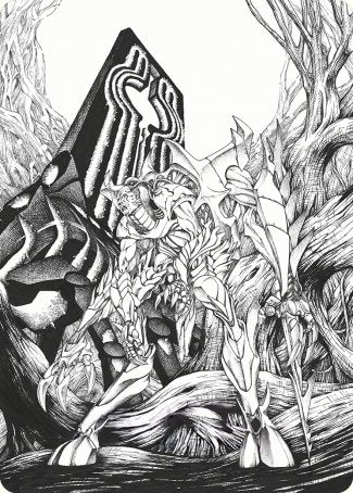 {A} Lukka, Bound to Ruin Art Card [Phyrexia: All Will Be One Art Series][AONE 079]