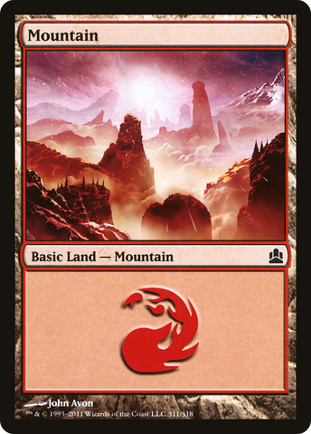 {B}[CMD 311] Mountain (311) [Commander 2011]