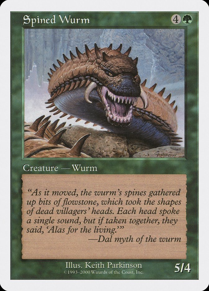 {C} Spined Wurm [Media Promos][PA MEI 011] - Misty Mountain Games