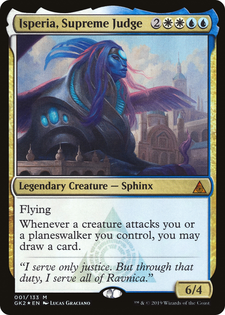 {R} Isperia, Supreme Judge [Ravnica Allegiance Guild Kit][GK2 001]
