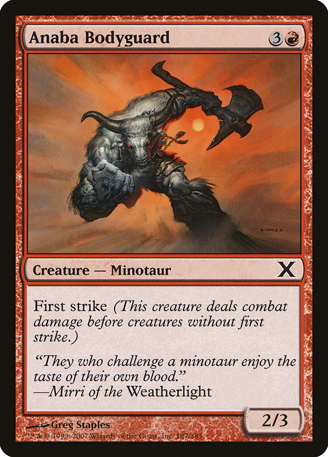 {C} Anaba Bodyguard [Tenth Edition][10E 187]