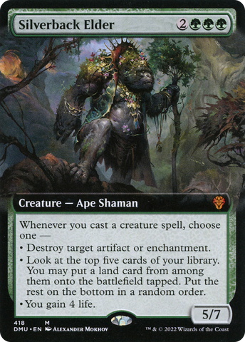 {R} Silverback Elder (Extended Art) [Dominaria United][DMU 418]