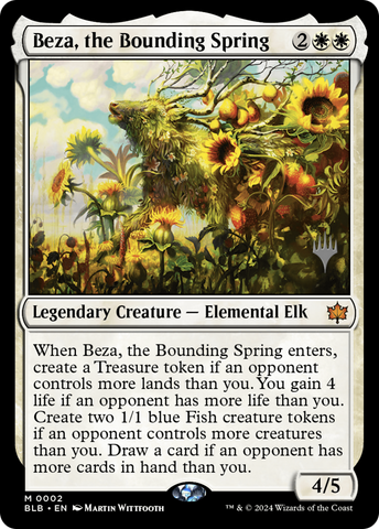 {@R} Beza, the Bounding Spring (Promo Pack) [Bloomburrow Promos][PP BLB 002]