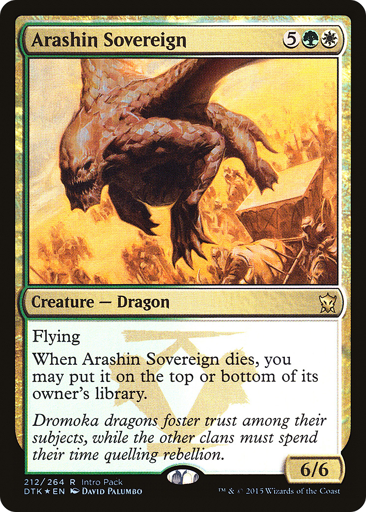 {R} Arashin Sovereign (Intro Pack) [Dragons of Tarkir Promos][PA DTK 212]