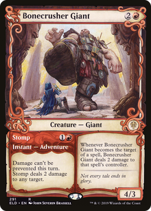 {R} Bonecrusher Giant // Stomp (Showcase) [Throne of Eldraine][ELD 291]