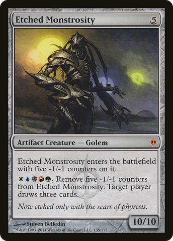 {R} Etched Monstrosity [New Phyrexia][NPH 135]