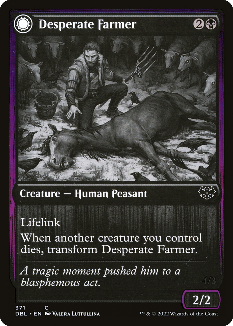 {C} Desperate Farmer // Depraved Harvester [Innistrad: Double Feature][DBL 371]