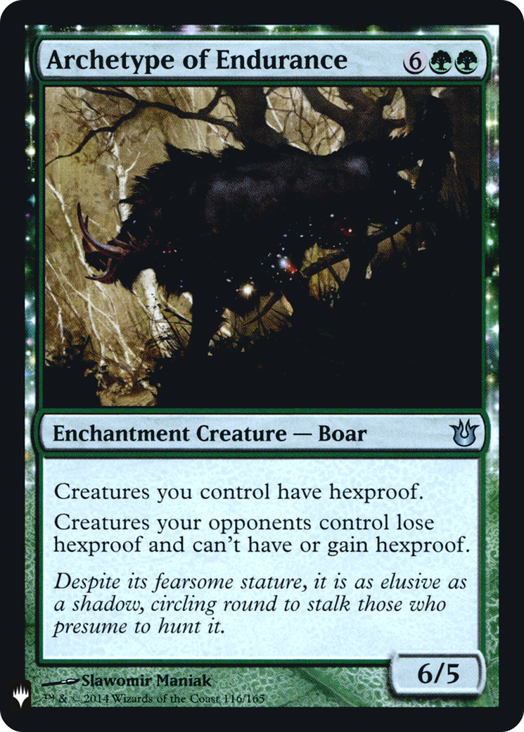 {C} Archetype of Endurance [Mystery Booster][LS BNG 116]