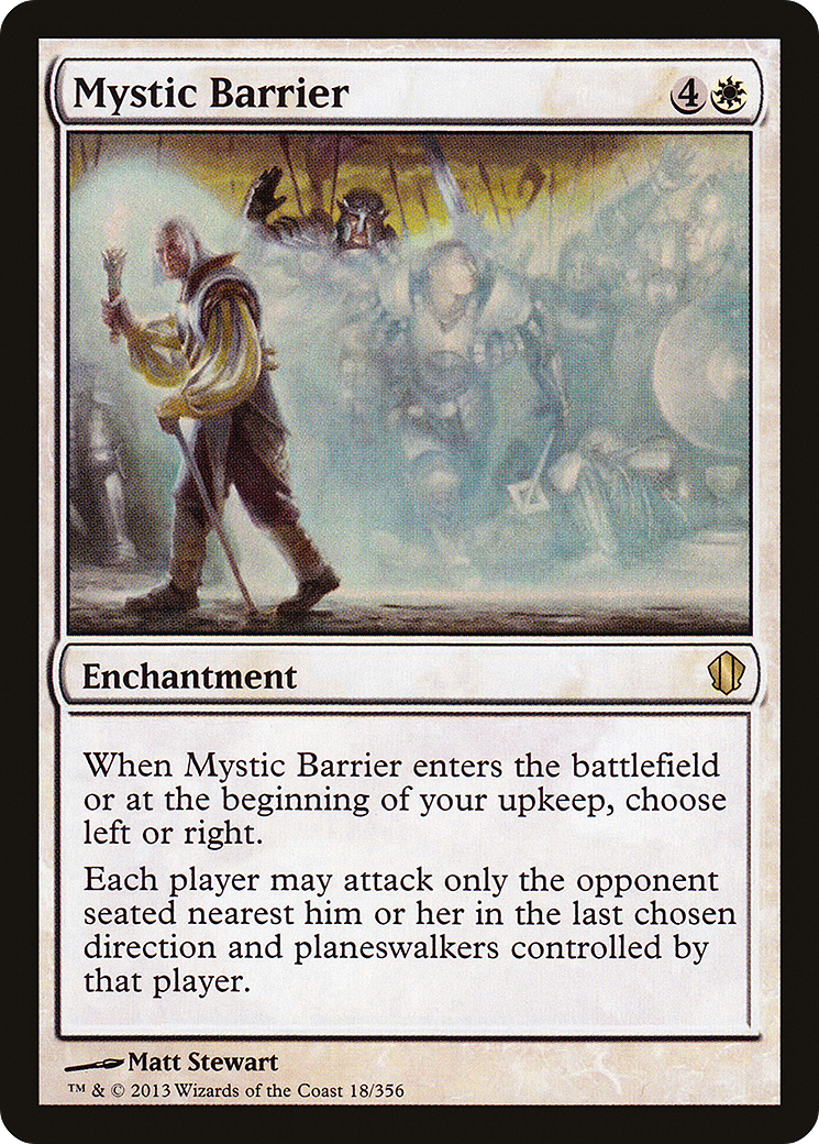 {R} Mystic Barrier [Commander 2013][C13 018]