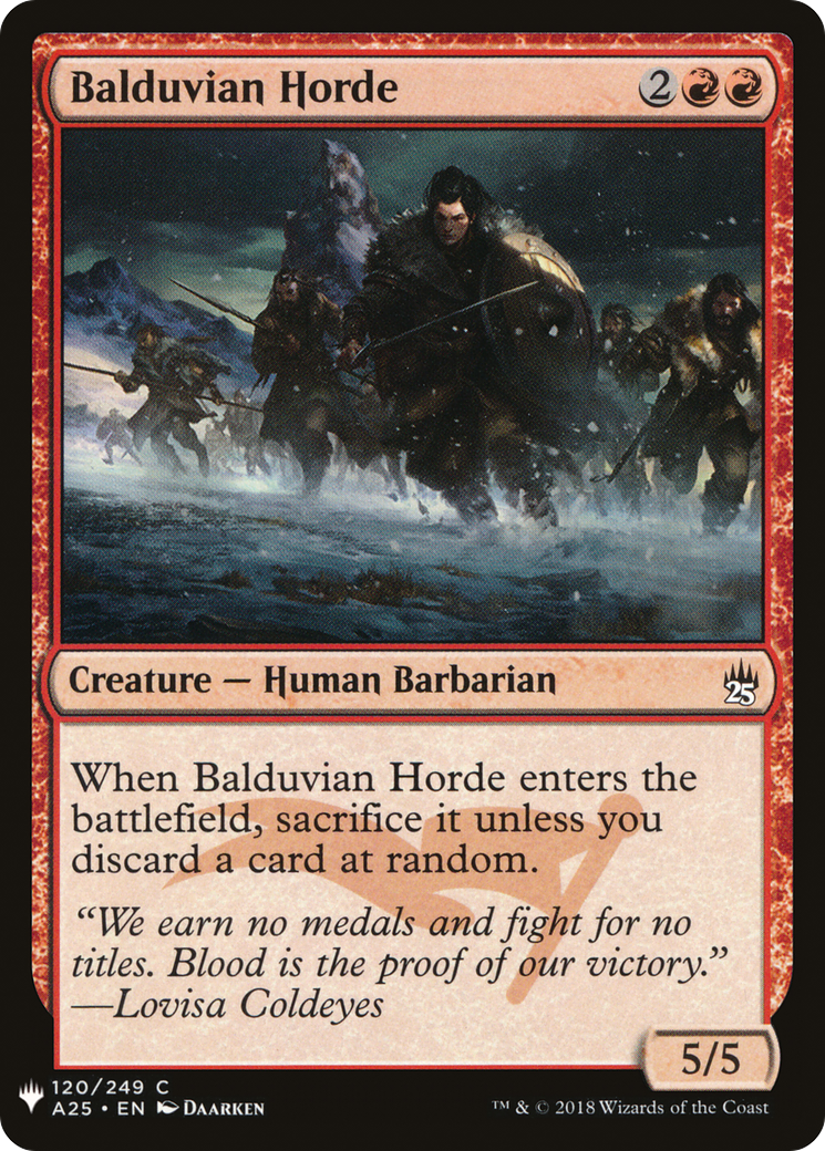 {C} Balduvian Horde [Mystery Booster][LS A25 120]