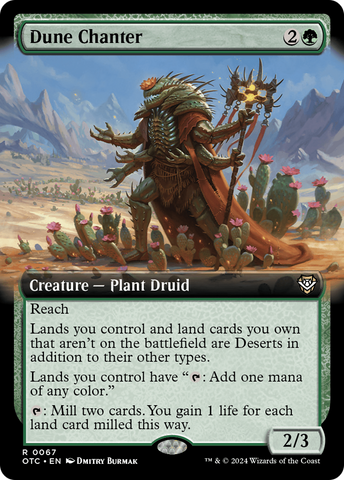 {R} Dune Chanter (Extended Art) [Outlaws of Thunder Junction Commander][OTC 067]
