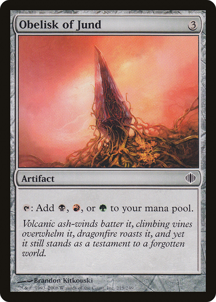 {C} Obelisk of Jund [Shards of Alara][ALA 215]
