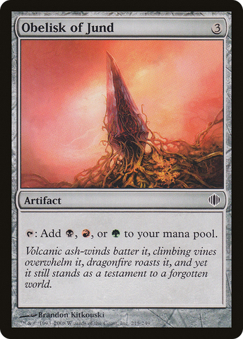 {C} Obelisk of Jund [Shards of Alara][ALA 215]