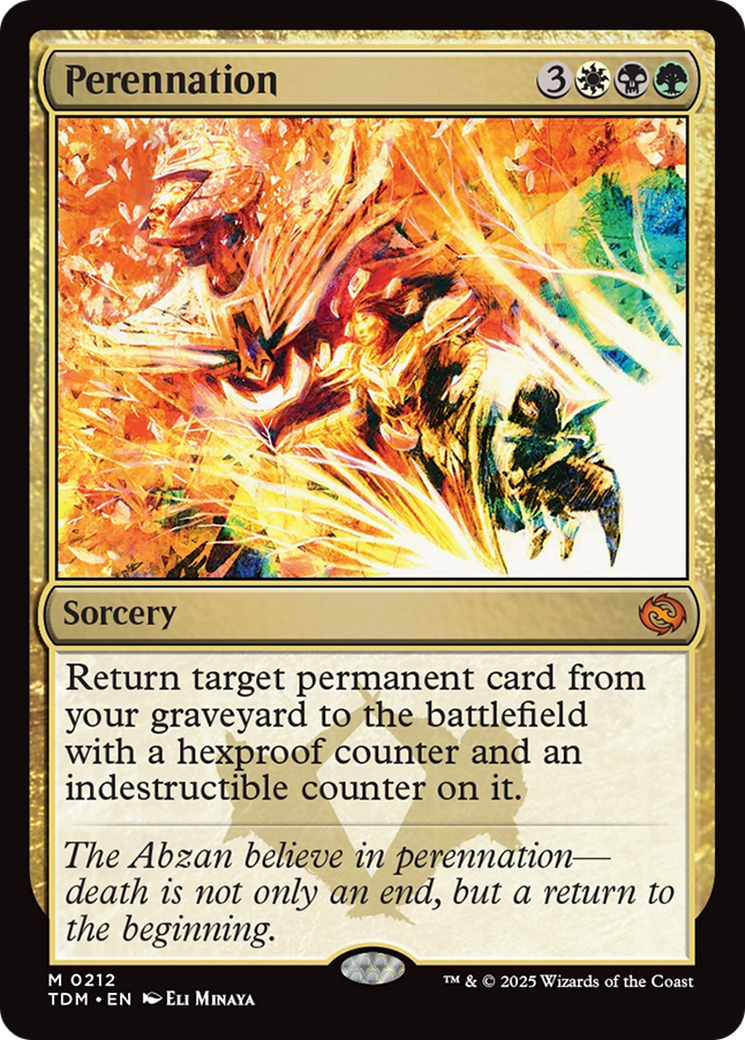 {@R} Perennation [Tarkir: Dragonstorm][TDM 212]