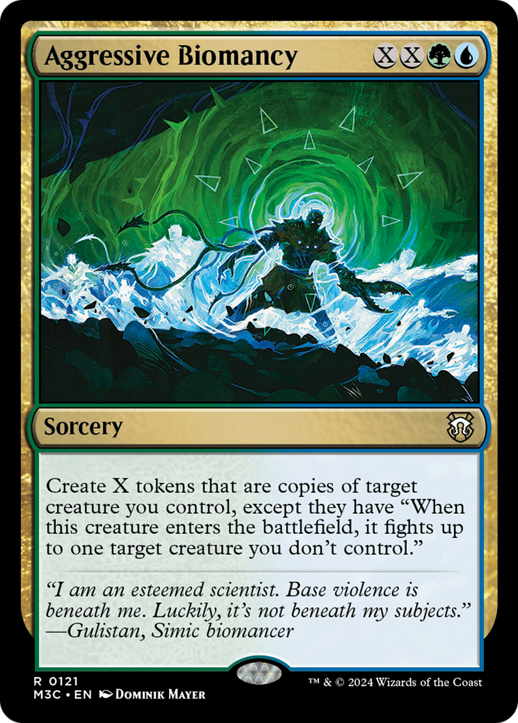 {R} Aggressive Biomancy [Modern Horizons 3 Commander][M3C 121]