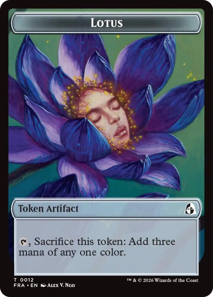 {@@FRA C} Dragon // Lotus Double-Sided Token [Reality Fracture] [FRA 7 // 12]
