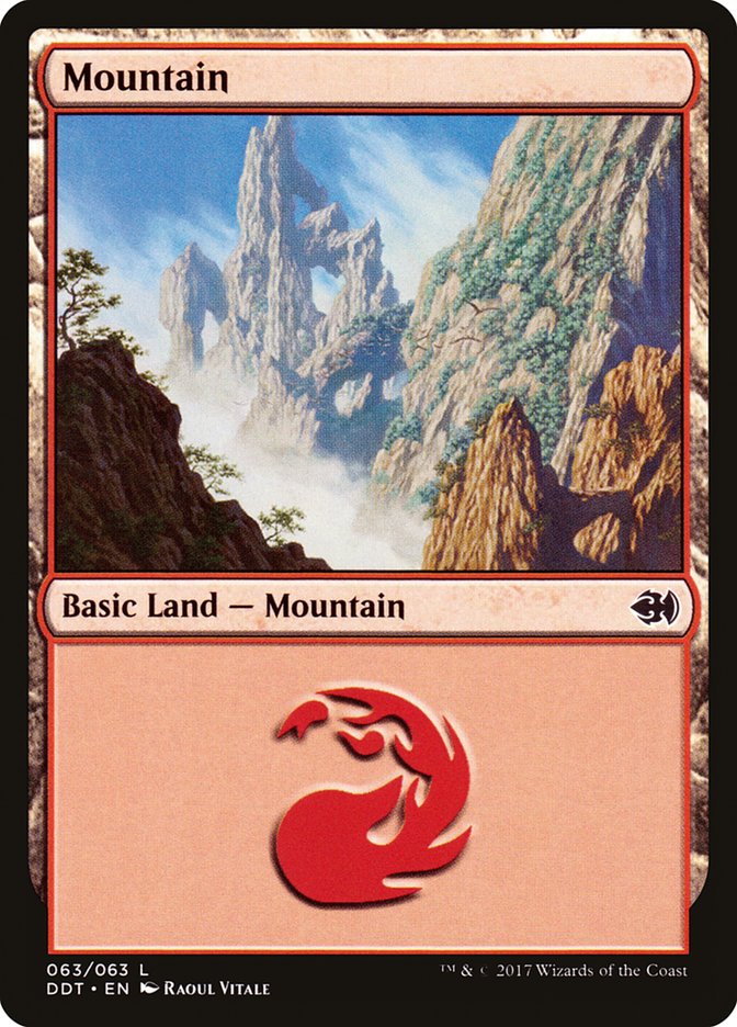 {B}[DDT 063] Mountain (63) [Duel Decks: Merfolk vs. Goblins]