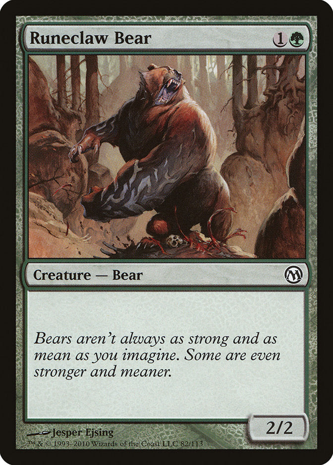 {C} Runeclaw Bear [Duels of the Planeswalkers][DPA 082]