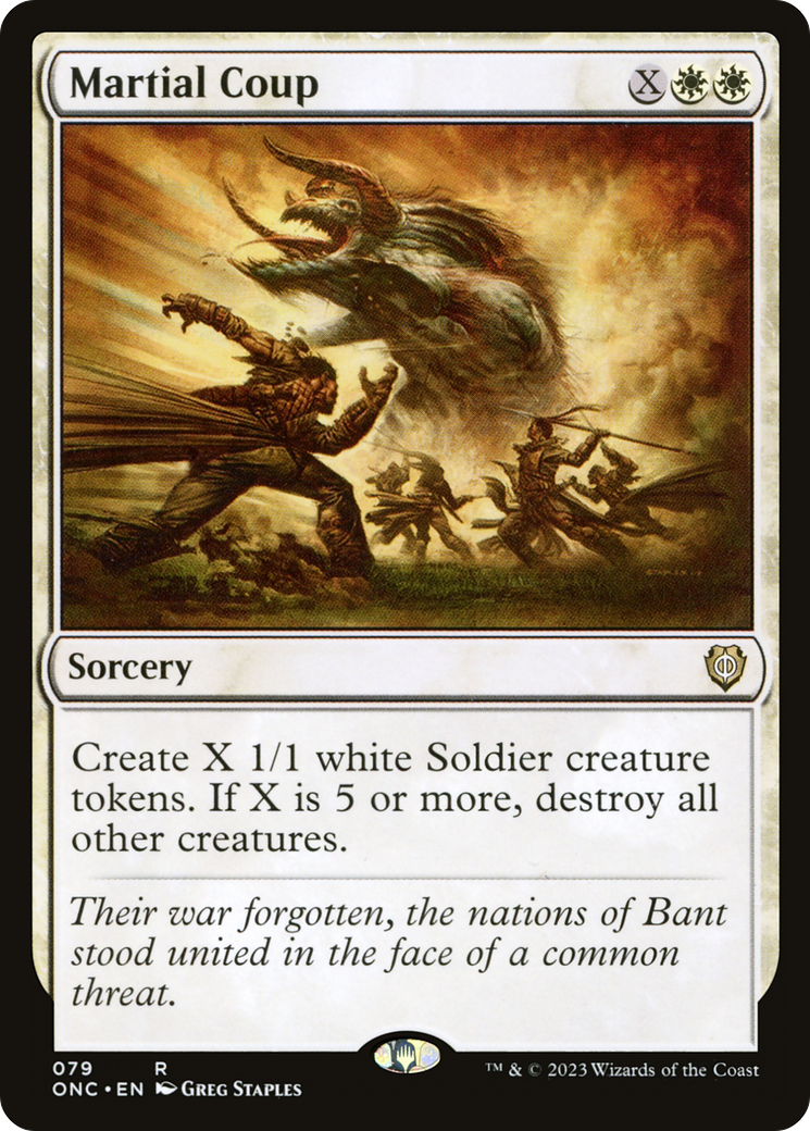 {R} Martial Coup [Phyrexia: All Will Be One Commander][ONC 079]