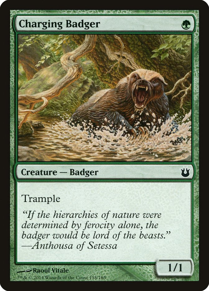 {C} Charging Badger [Born of the Gods][BNG 118]