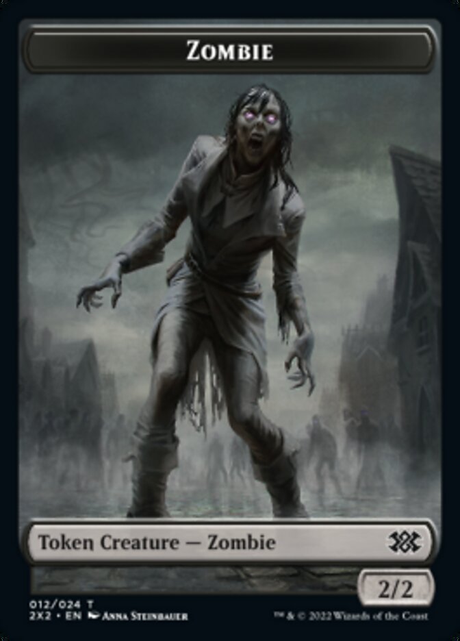 {T} Zombie // Vampire Double-sided Token [Double Masters 2022 Tokens][T2X2 12//9]