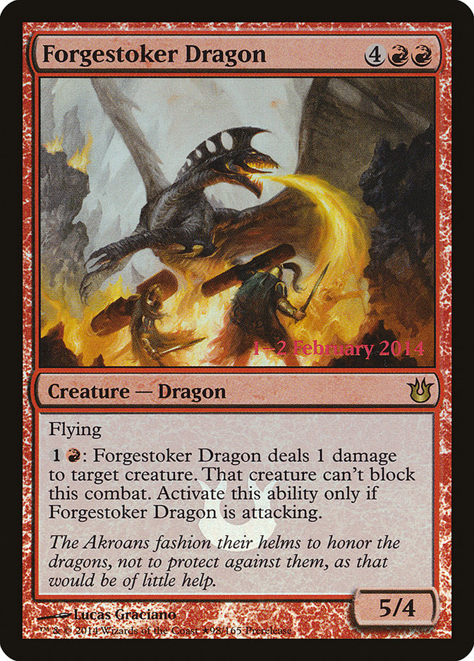 {R} Forgestoker Dragon [Born of the Gods Prerelease Promos][PR BNG 098]