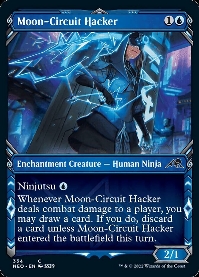 {@C} Moon-Circuit Hacker (Showcase Ninja) [Kamigawa: Neon Dynasty][NEO 334]