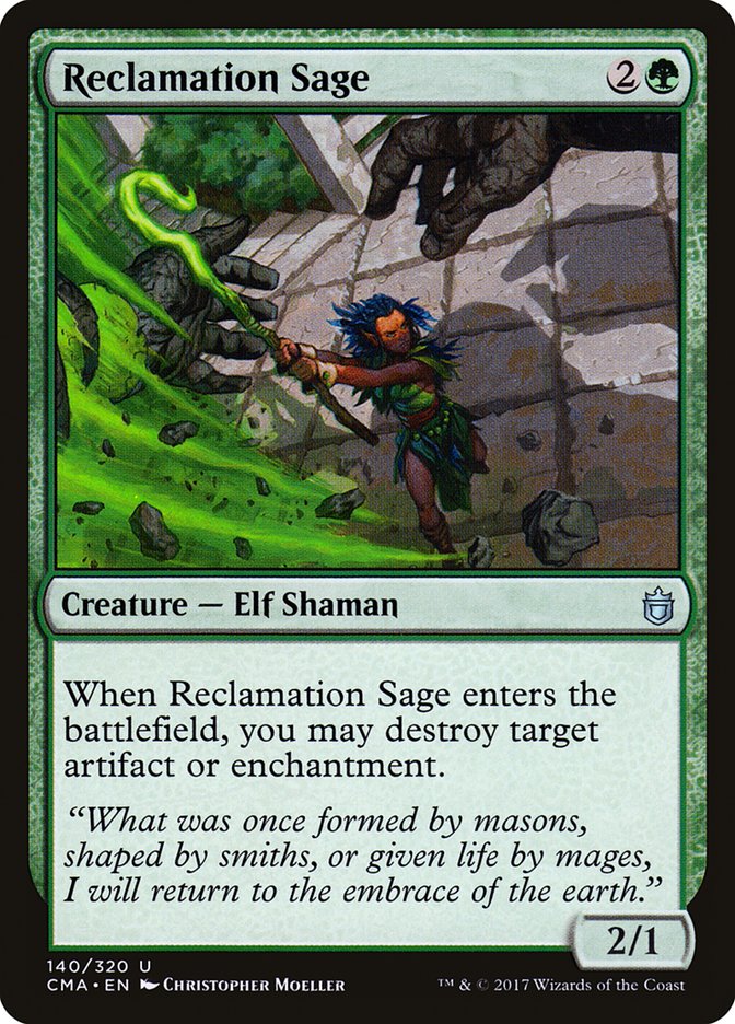 {C} Reclamation Sage [Commander Anthology][CMA 140]