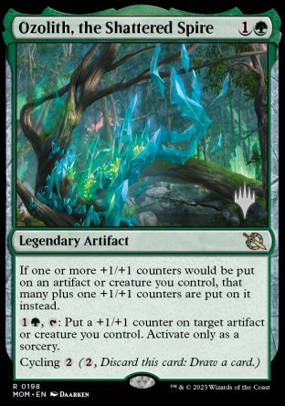 {@R} Ozolith, the Shattered Spire (Promo Pack) [March of the Machine Promos][PP MOM 198]
