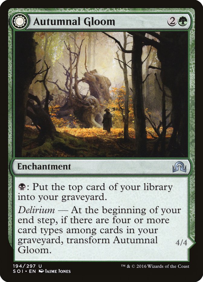 {C} Autumnal Gloom // Ancient of the Equinox [Shadows over Innistrad][SOI 194]