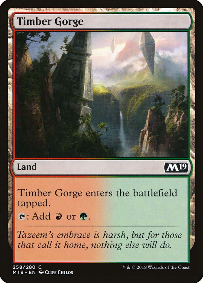 {C} Timber Gorge [Core Set 2019][M19 258]